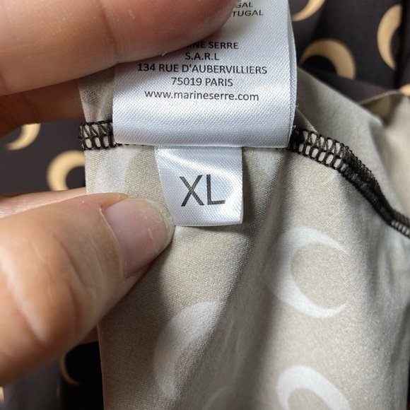 Marine Serre Brown and Cream Long Sleeve Top - Picture 11 of 11